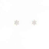【リメイク】K18YG ダイヤモンドピアス 0．216ct 0．223ct E SI1 VG?GOOD