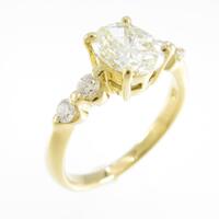 【リメイク】K18YG ダイヤモンドリング 1．031ct M VS2 オーバルカット