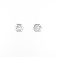 【リメイク】K18WG ダイヤモンドピアス