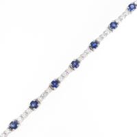 K18WG サファイヤブレスレット