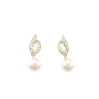 K18YG アコヤパールピアス