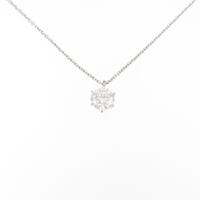 【リメイク】PT ダイヤモンドネックレス 0．531ct D SI1 3EXT H＆C