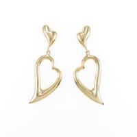 K18YG ハート ピアス