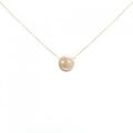 750PG スマイル ダイヤモンド ネックレス 0.02CT