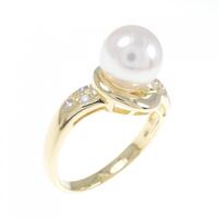 750YG アコヤパール リング 8.4mm