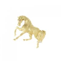 750YG/750WG ホース ルビー ブローチ