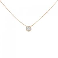 K18PG ソリティア ダイヤモンド ネックレス 0.242CT