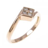 K18PG ダイヤモンド リング 0.10CT