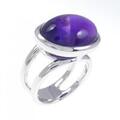 K18WG アメジスト リング 15.75CT