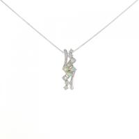 K18WG オパール ネックレス 0.31CT