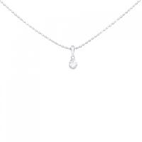 K18WG ダイヤモンド ネックレス 0.11CT