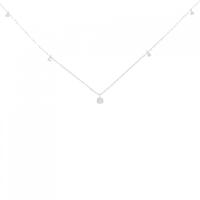 K18WG ダイヤモンド ネックレス 0.20CT