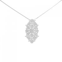 K18WG ダイヤモンド ネックレス 0.67CT