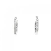 K18WG ダイヤモンド ピアス 0.30CT