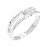 K18WG ダイヤモンド リング 0.04CT