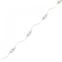 K18WG フラワー ダイヤモンド ブレスレット 0.30CT