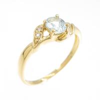 K18YG アクアマリン リング