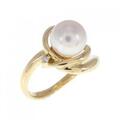 K18YG アコヤパール リング 7.2mm