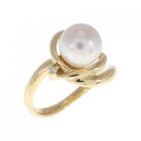 K18YG アコヤパール リング 7.2mm