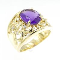 K18YG アメジスト リング 1.86CT