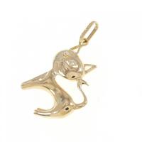 K18YG キャット ダイヤモンド ペンダント 0.02CT