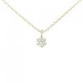 K18YG ソリティア ダイヤモンド ネックレス 0.08CT