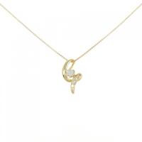 K18YG ダイヤモンド ネックレス 0.18CT