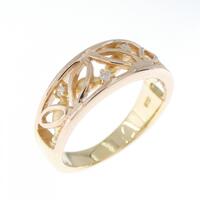 K18YG ダイヤモンド リング 0.04CT