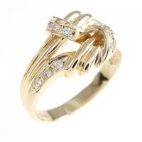 K18YG ダイヤモンド リング 0.09CT