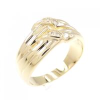 K18YG ダイヤモンド リング 0.09CT
