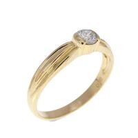 K18YG ダイヤモンド リング 0.18CT