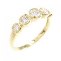 K18YG ダイヤモンド リング 0.30CT