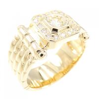 K18YG ダイヤモンド リング 0.30CT