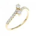 K18YG ダイヤモンド リング 0.34CT