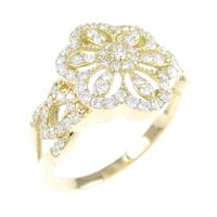K18YG ダイヤモンド リング 0.50CT