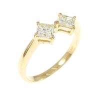 K18YG ダイヤモンド リング 0.704CT