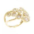 K18YG ダイヤモンド リング 0.75CT