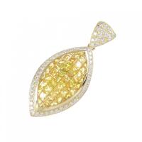 K18YG パヴェ サファイヤ ペンダント 8.00CT