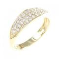 K18YG パヴェ ダイヤモンド リング 0.26CT