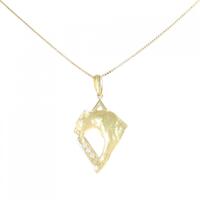 K18YG ヒョウ ダイヤモンド ネックレス 0.036CT