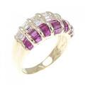 K18YG ルビー リング 1.27CT