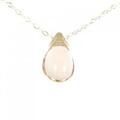 K18YG ローズクオーツ ネックレス 10.77CT