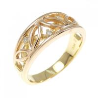 K18YG/K18PG ダイヤモンド リング 0.04CT