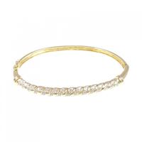 K18YG/K18WG ダイヤモンド バングル 0.60CT