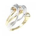 K18YG/PT ダイヤモンド リング 0.03CT