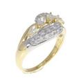 K18YG/PT ダイヤモンド リング 1.00CT