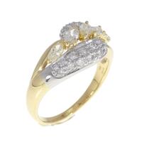 K18YG/PT ダイヤモンド リング 1.00CT