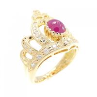 K20YG クラウン ルビー リング 0.93CT
