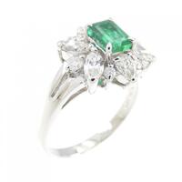 PT エメラルド リング 0.47CT