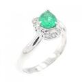 PT エメラルド リング 0.68CT